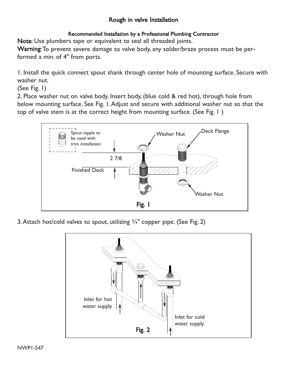 Newport Brass 3-1686 Virginia User Manual | Page 2 / 3