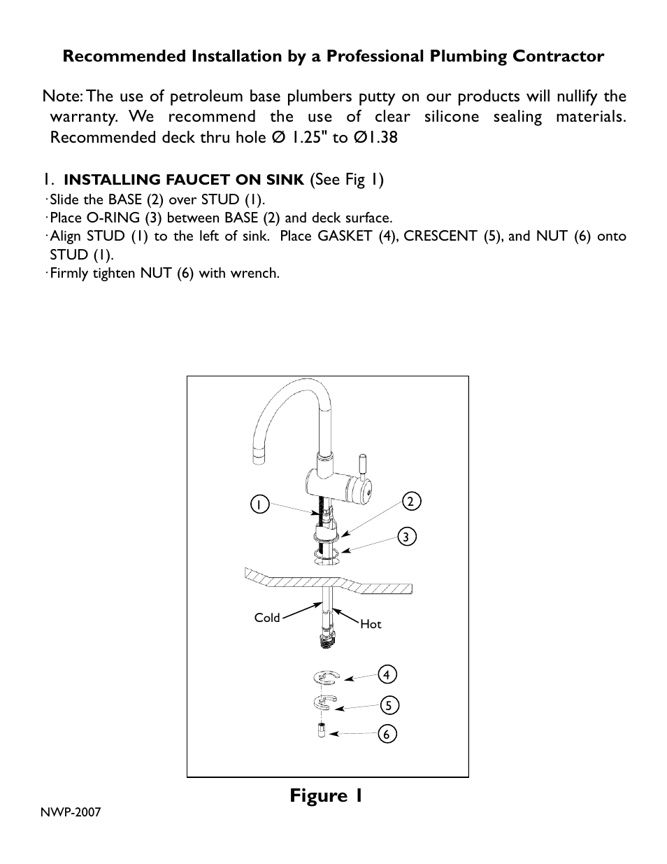 Figure 1 | Newport Brass 2008 User Manual | Page 2 / 3
