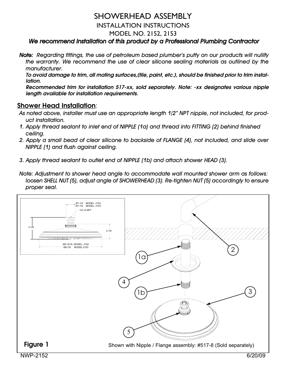 Newport Brass 2153 User Manual | 2 pages