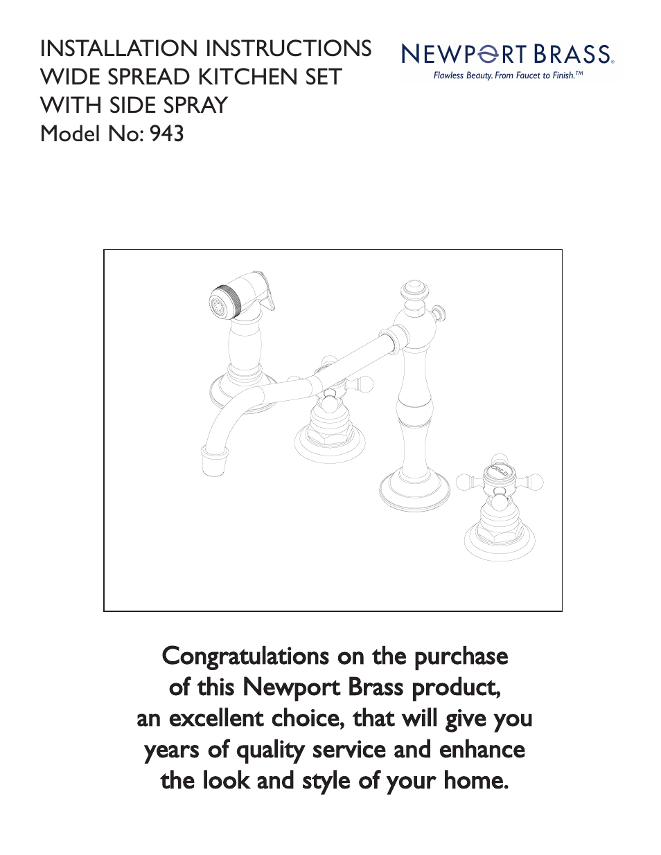 Newport Brass 943 User Manual | 3 pages