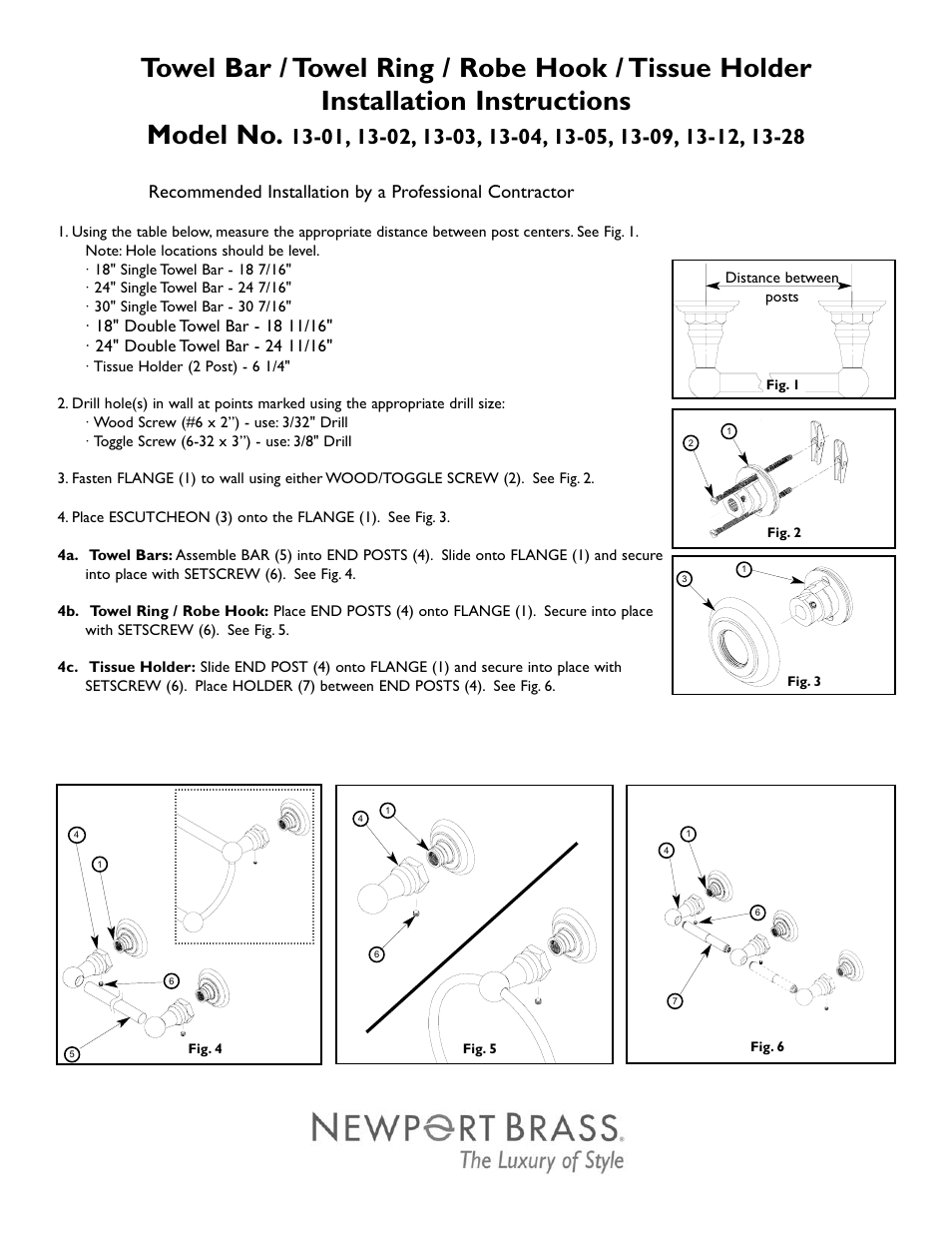 Newport Brass 13-28 User Manual | 1 page