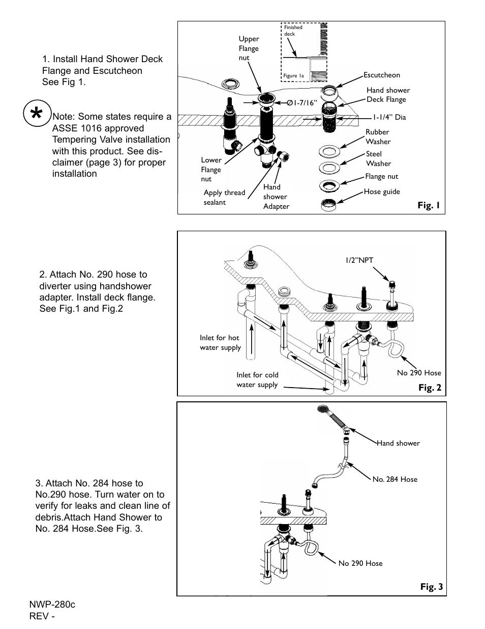 Newport Brass 280C User Manual | Page 2 / 3