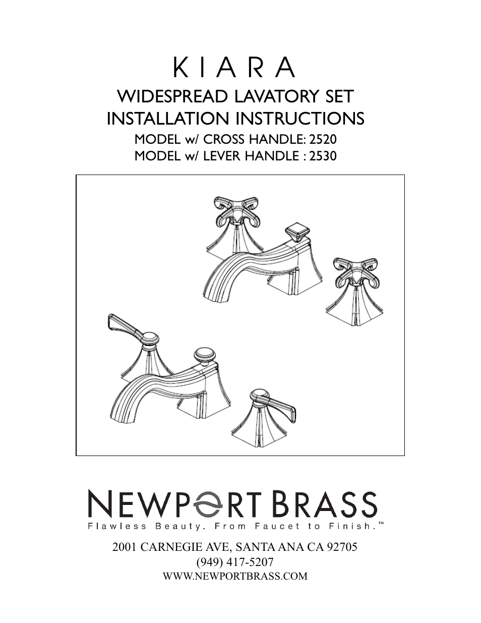 Newport Brass 2530 Kiara User Manual | 3 pages