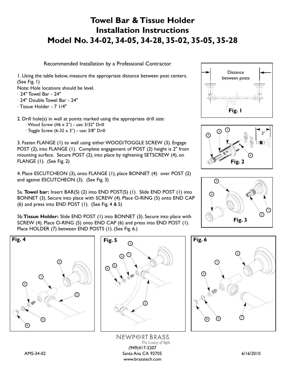 Newport Brass 35-28 User Manual | 2 pages