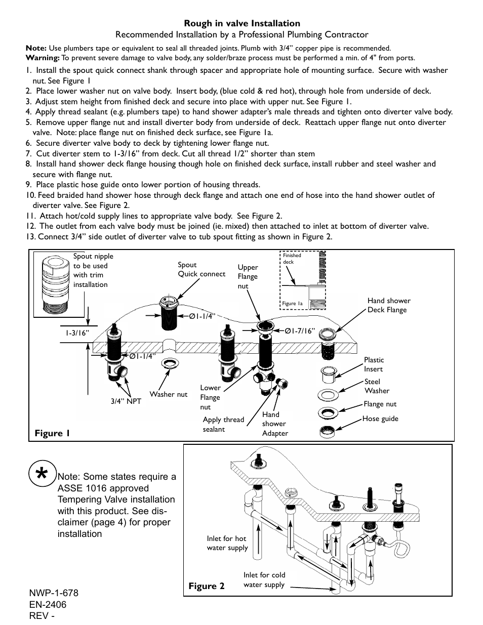 Newport Brass 1-678 User Manual | Page 2 / 4