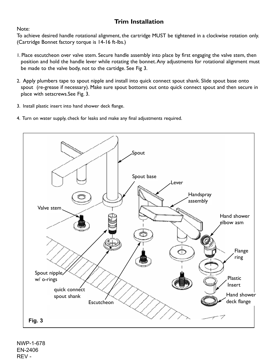 Newport Brass 1-678 User Manual | Page 3 / 4