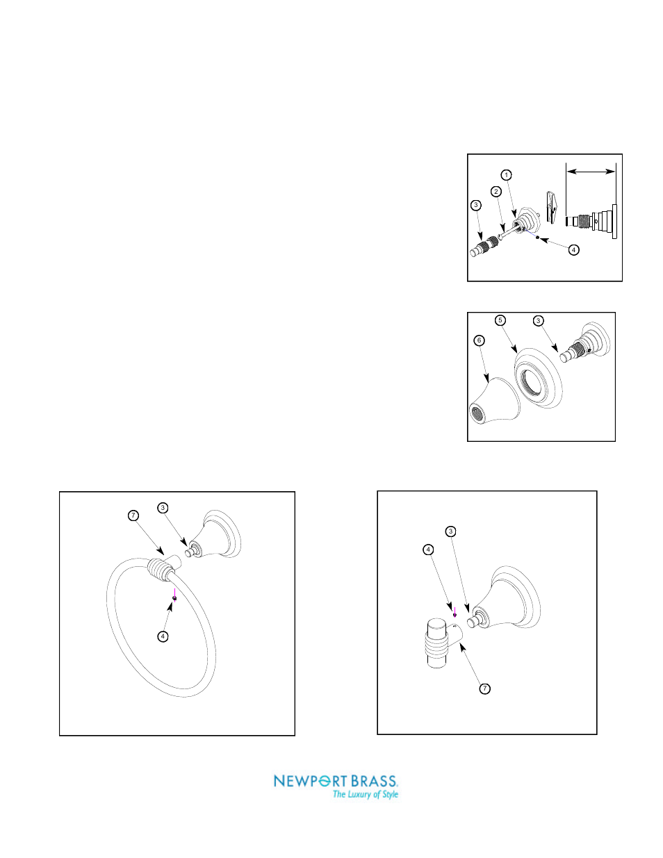 Newport Brass 17-12 Towel Ring_Garment Hook User Manual | 2 pages