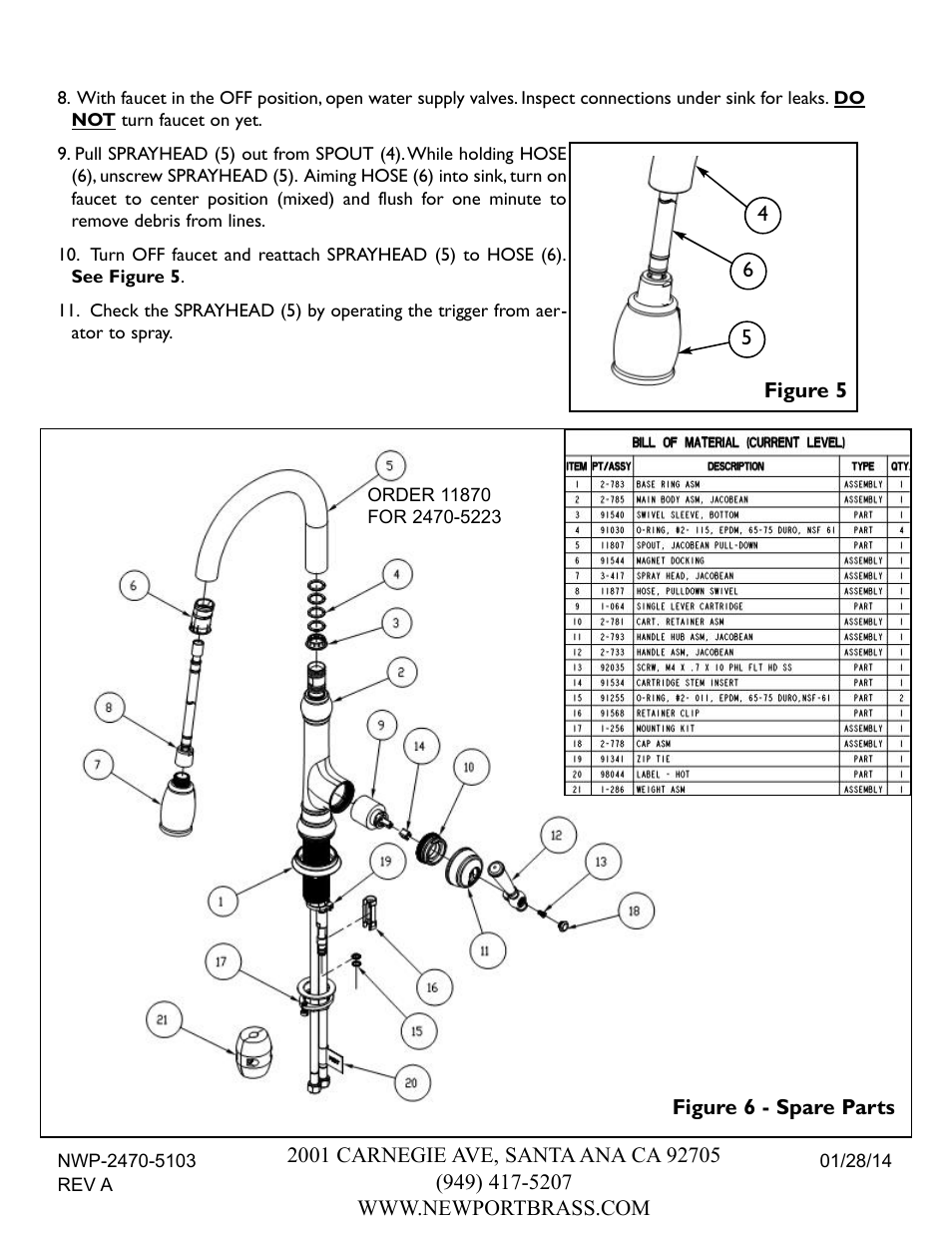 Newport Brass 2470-5223 User Manual | Page 3 / 3