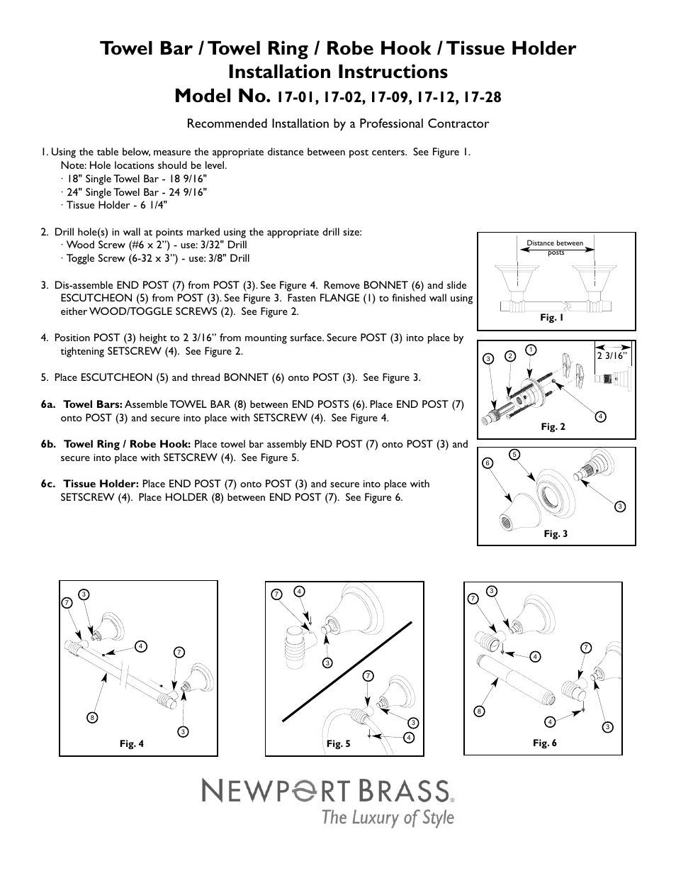 Newport Brass 17-28 User Manual | 2 pages