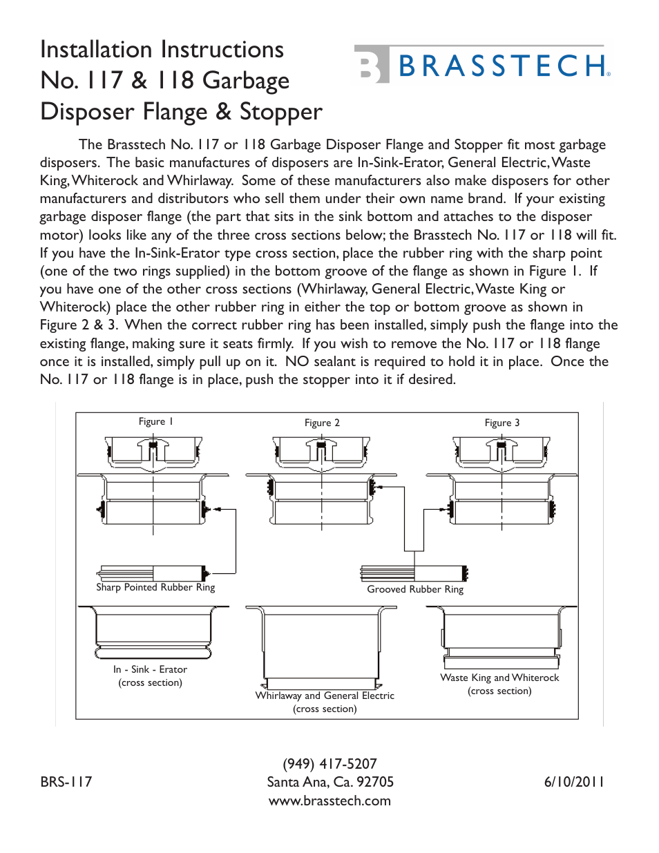 Newport Brass 118 Brasstech User Manual | 1 page