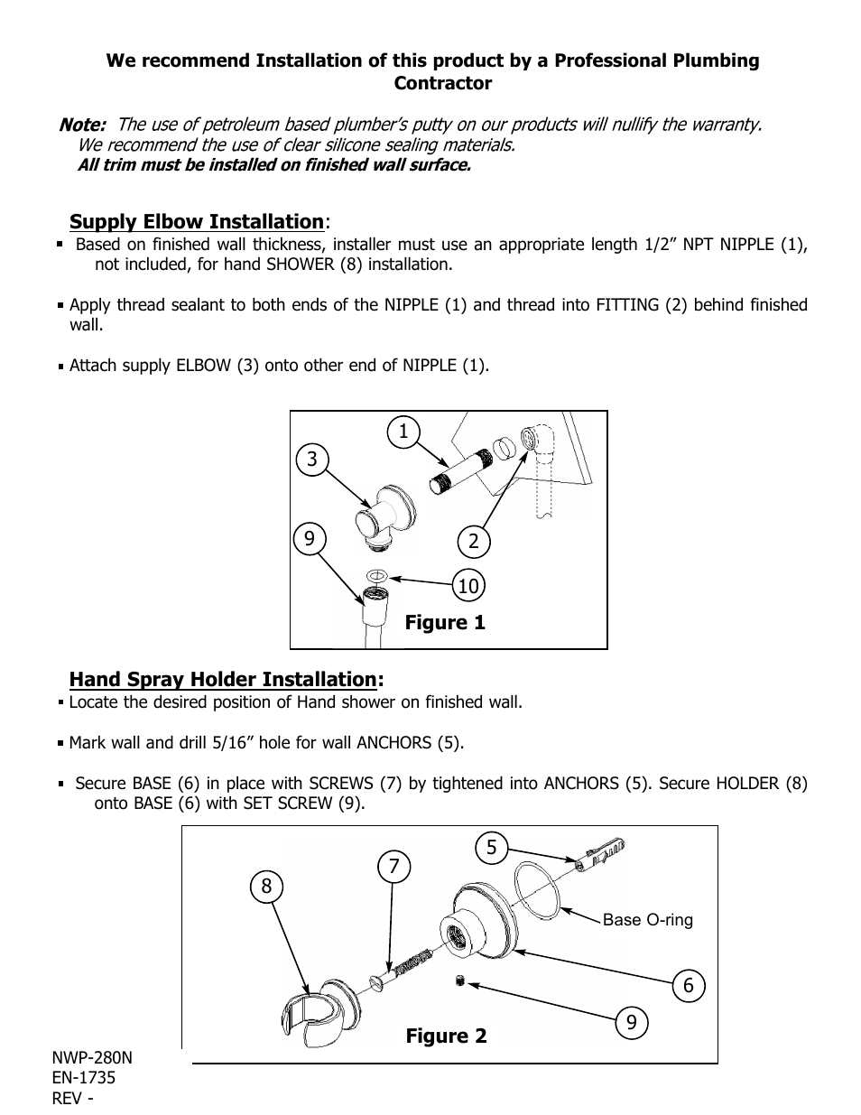 Newport Brass 280N Ithaca User Manual | Page 2 / 3