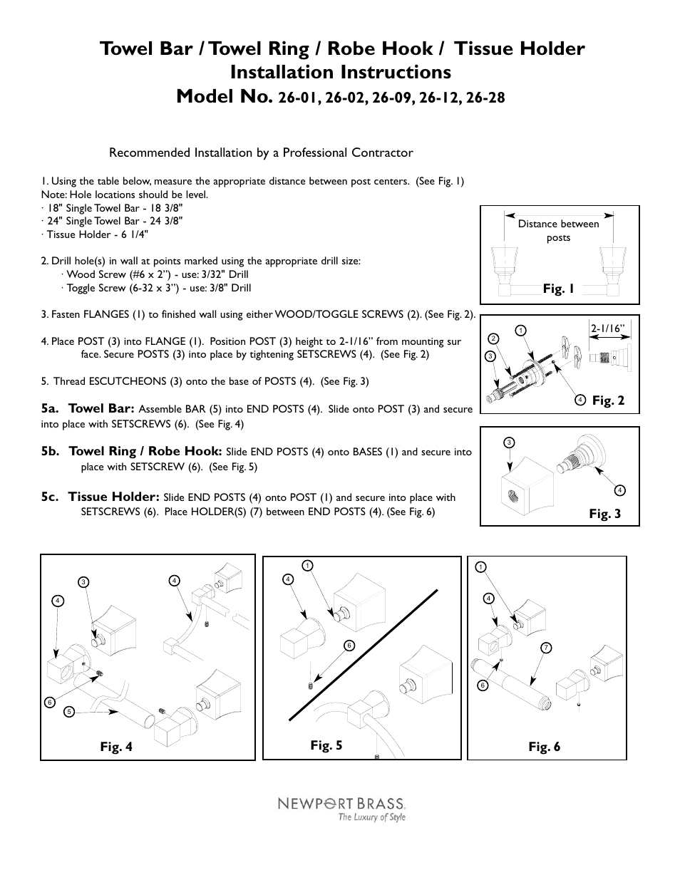 Newport Brass 26-02 User Manual | 2 pages