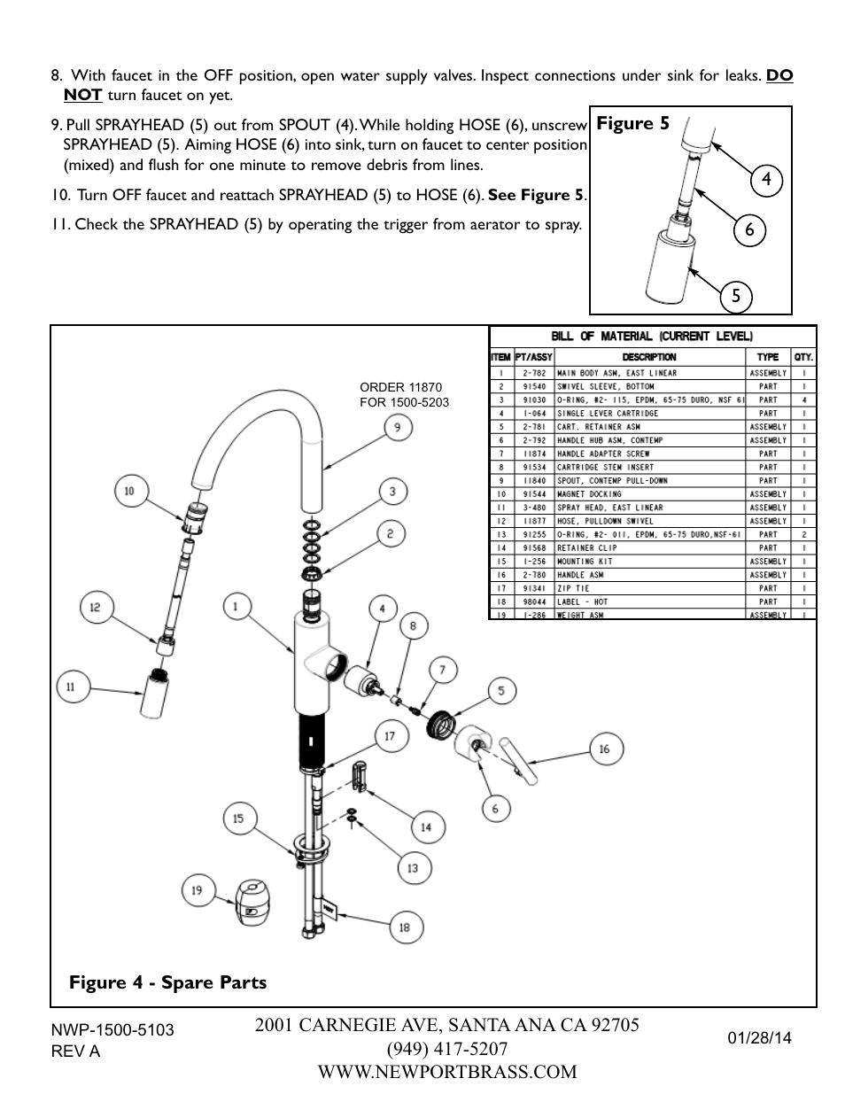 Newport Brass 1500-5203 User Manual | Page 3 / 3