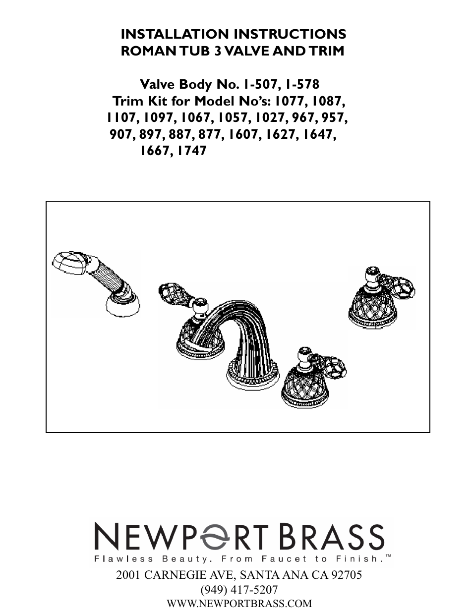 Newport Brass 3-907 Kayan User Manual | 4 pages