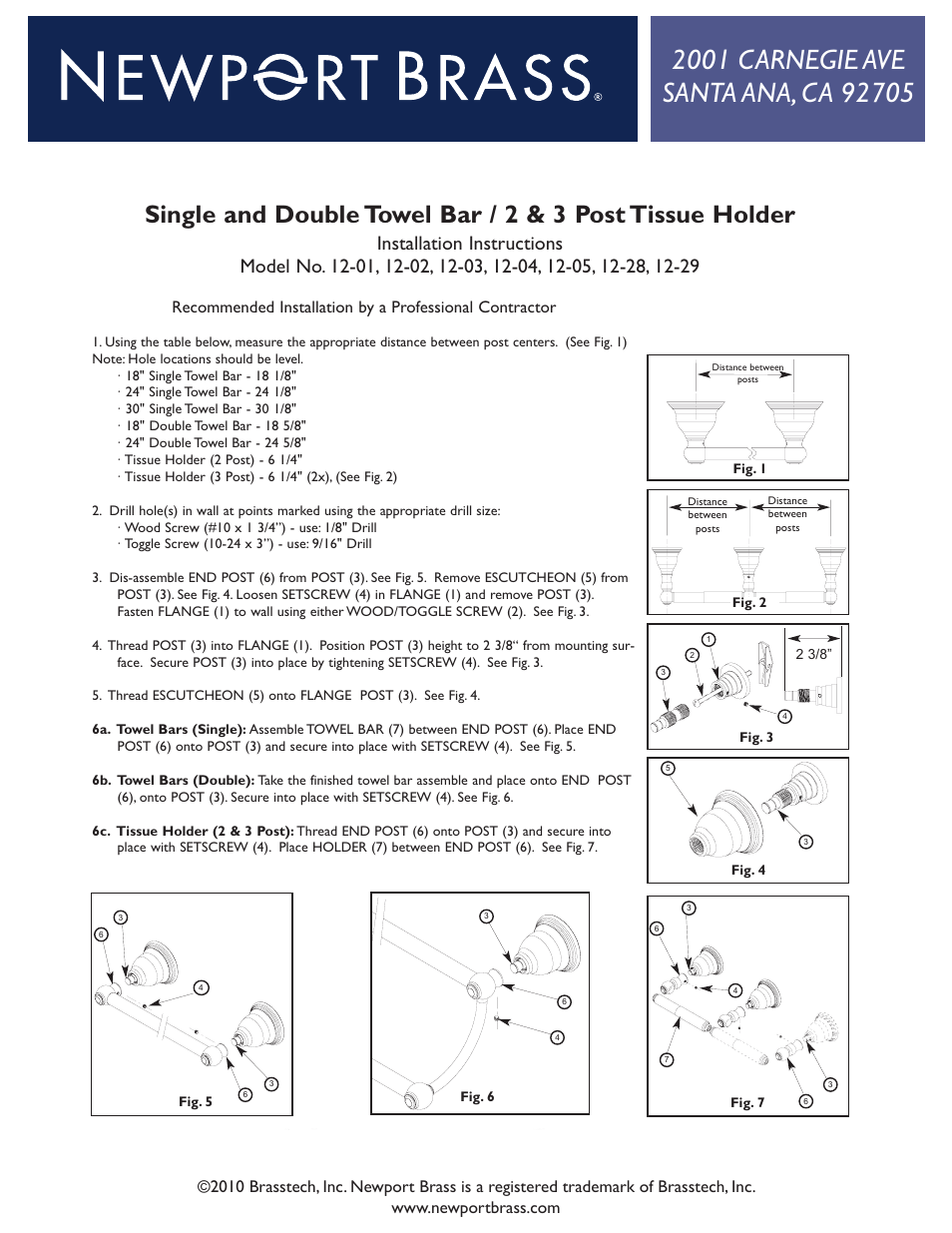 Newport Brass 12-28 User Manual | 2 pages