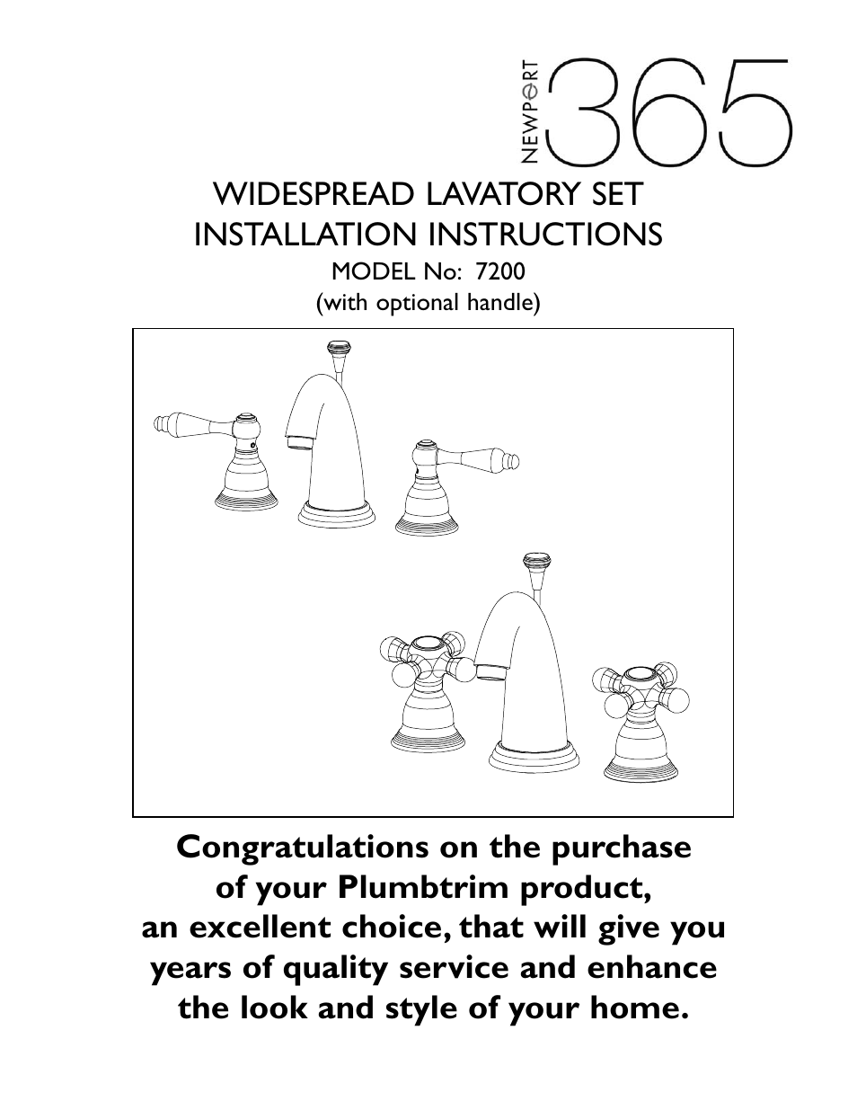 Newport Brass 7200 Newport 365 User Manual | 3 pages