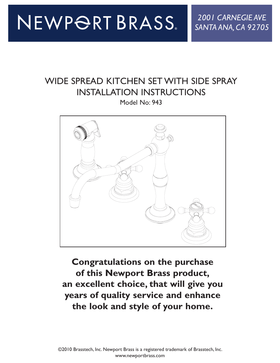 Newport Brass 946 User Manual | 4 pages