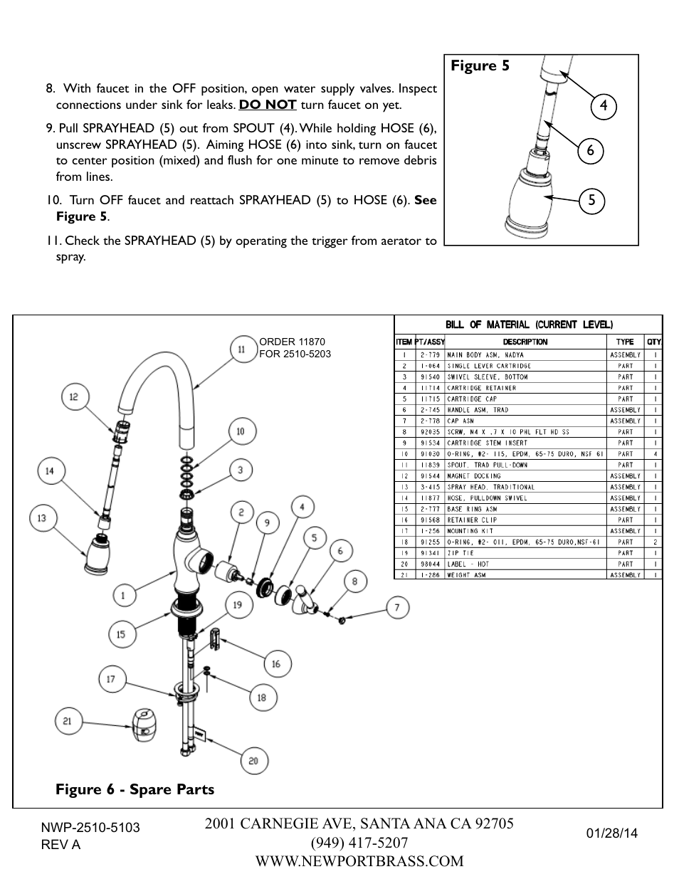 Newport Brass 2510-5203 User Manual | Page 3 / 3