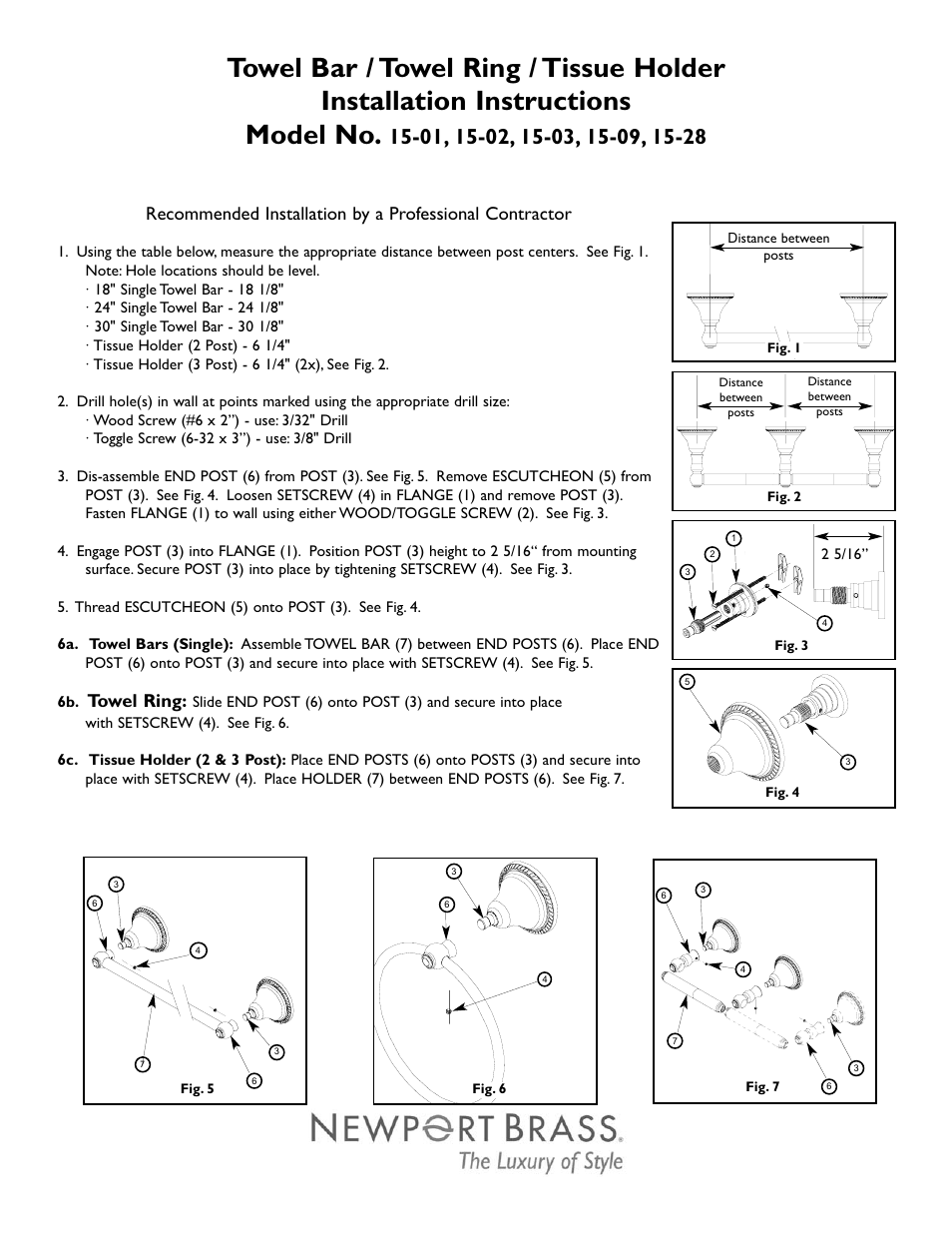 Newport Brass 15-03 User Manual | 2 pages