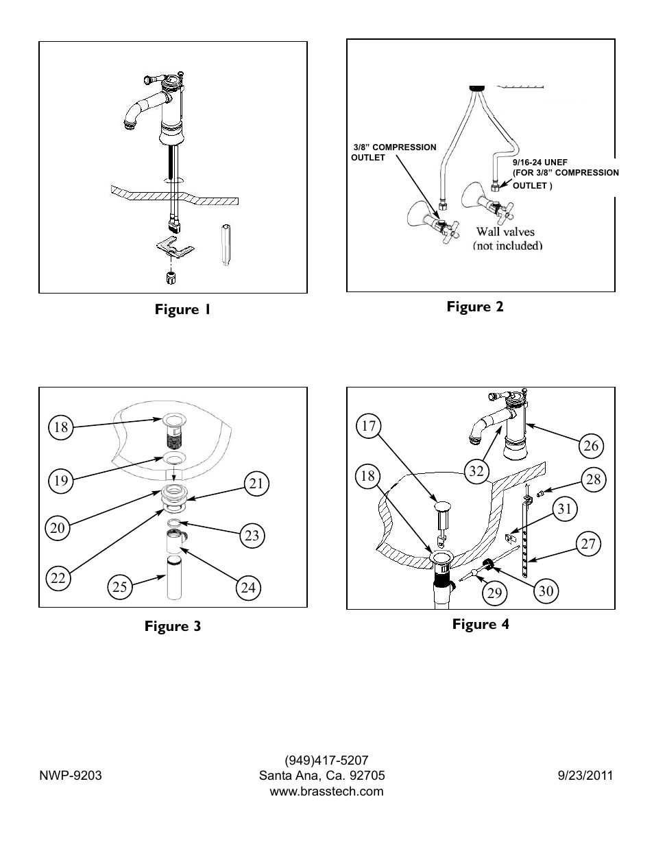 Newport Brass 9203 Astor User Manual | Page 3 / 3