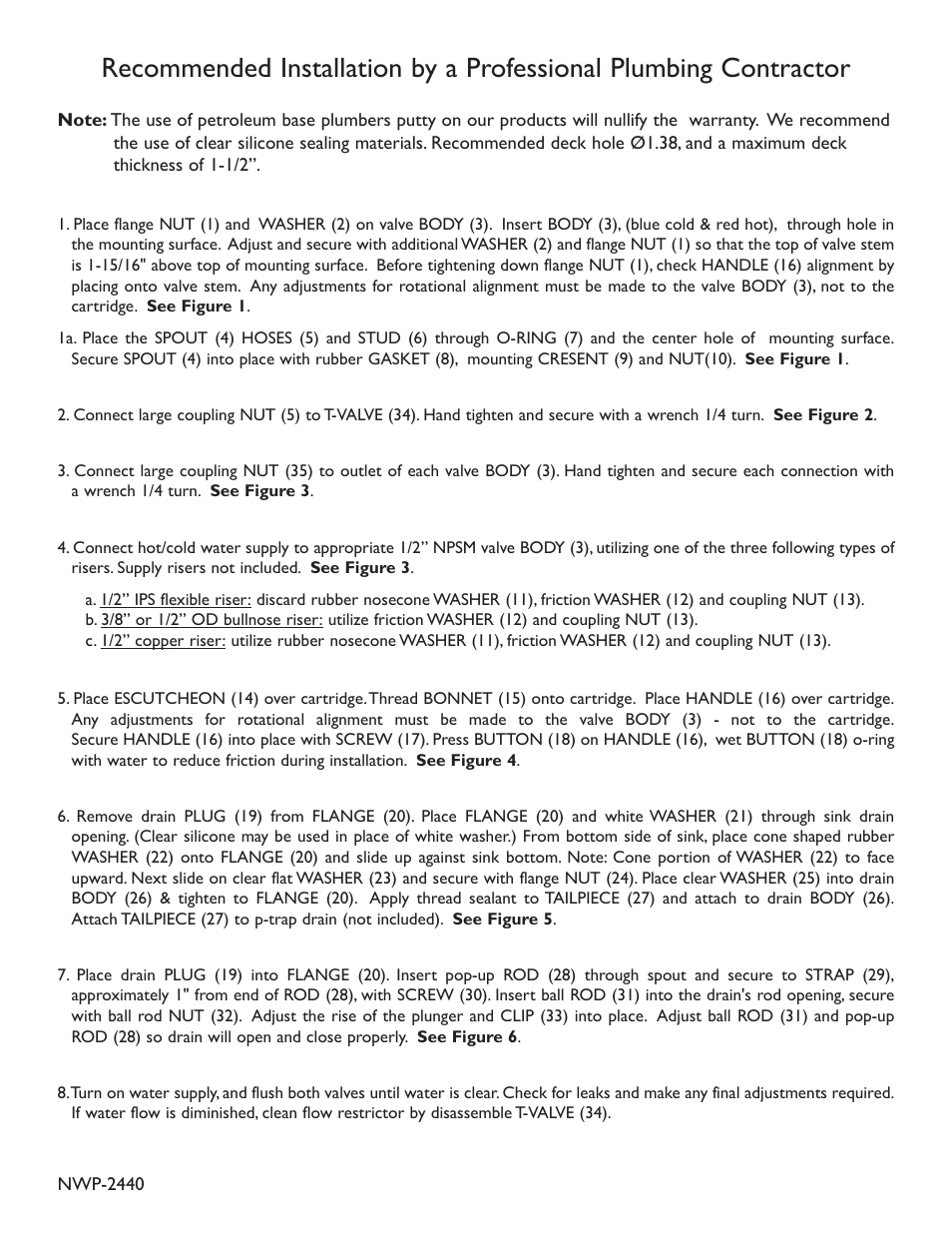 Newport Brass 2450 Sutton User Manual | Page 2 / 3