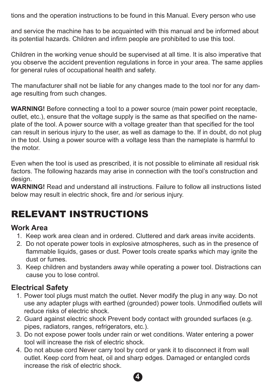 Relevant instructions | Prokit's Industries SS-612B User Manual | Page 5 / 16