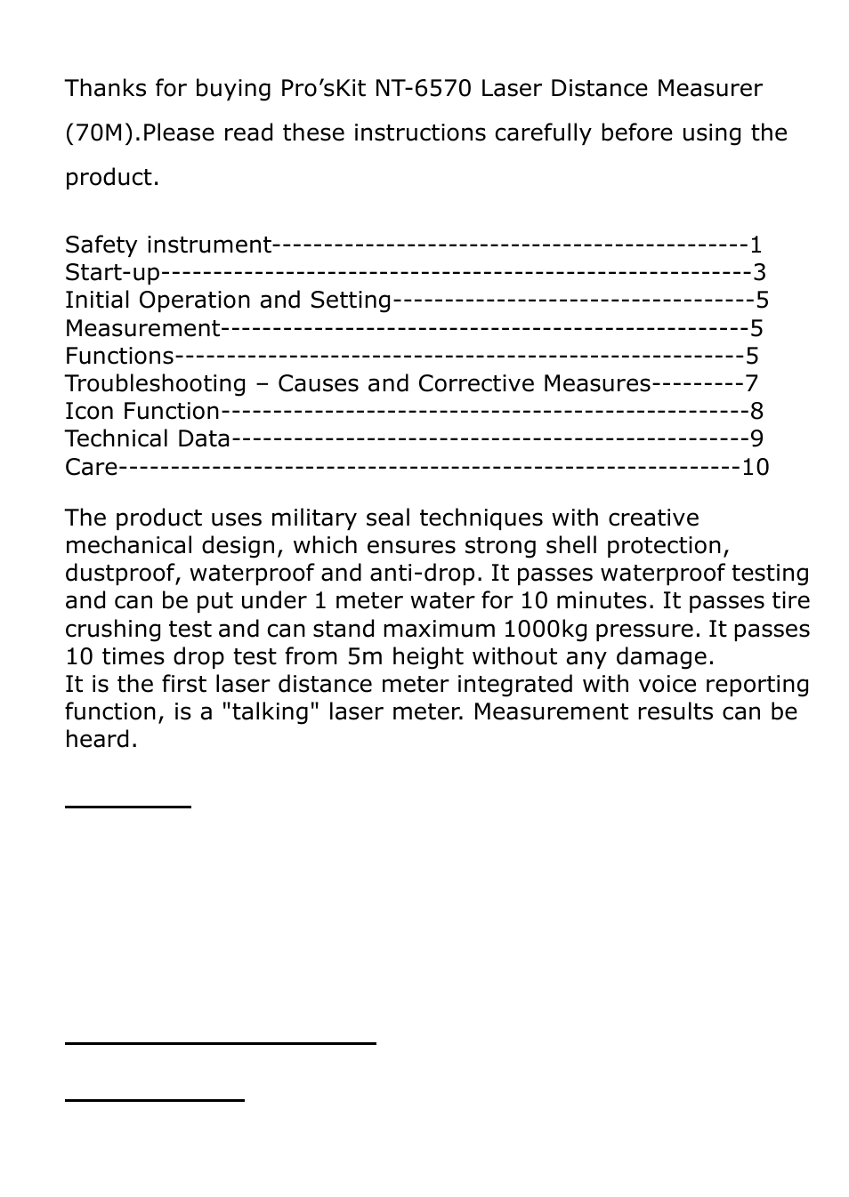 Prokit's Industries NT-6570 User Manual | Page 2 / 20