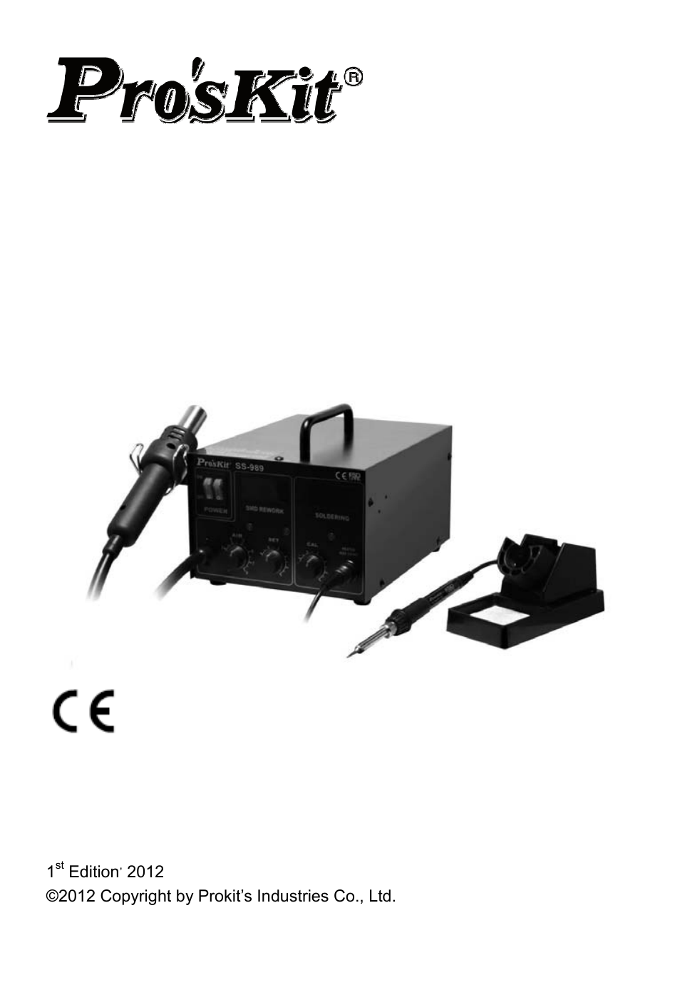 Prokit's Industries SS-989 User Manual | 20 pages