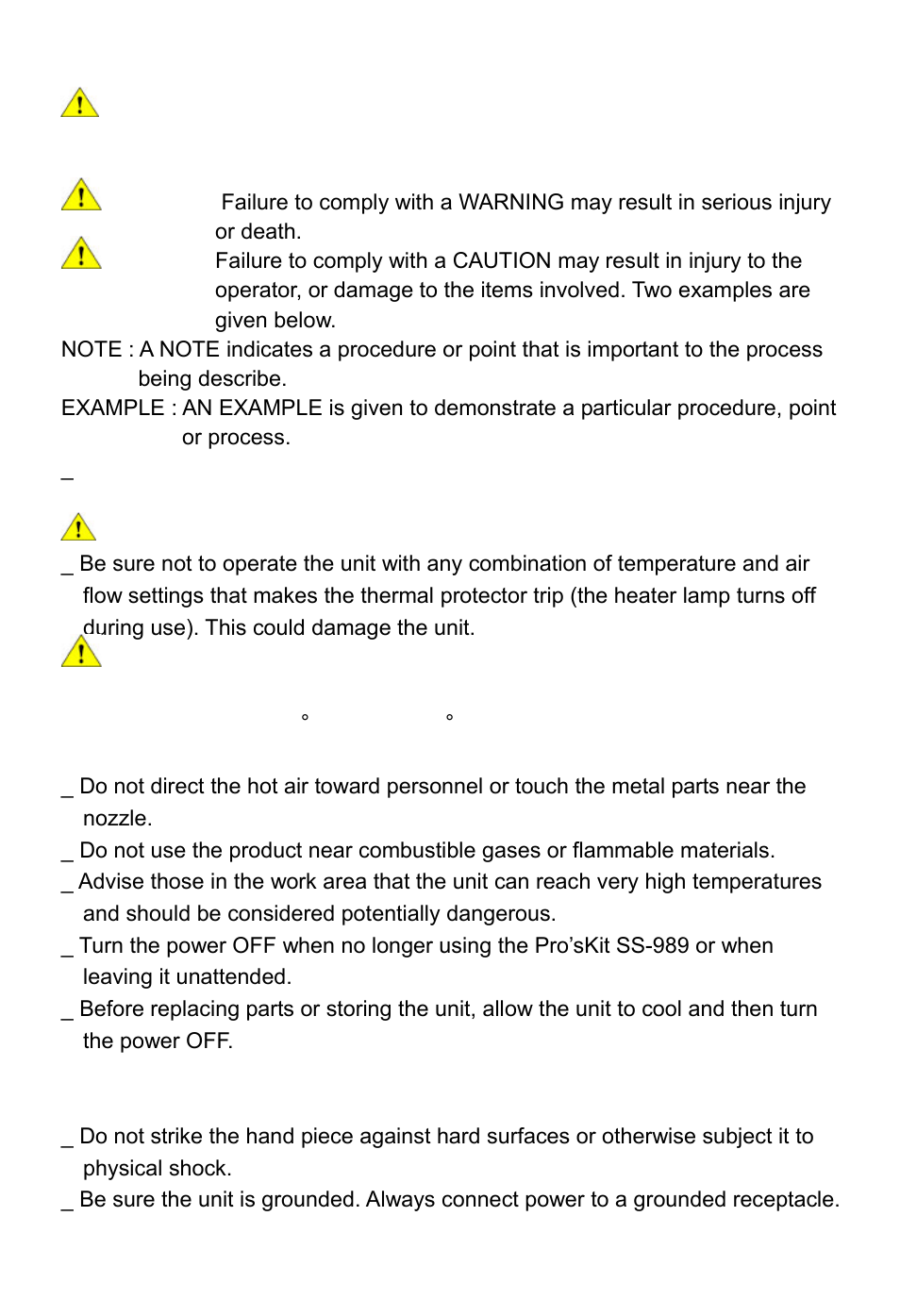 Prokit's Industries SS-989 User Manual | Page 2 / 20