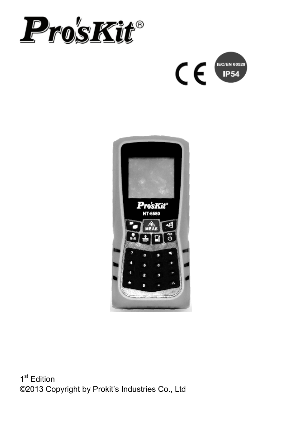 Prokit's Industries NT-6580 User Manual | 24 pages