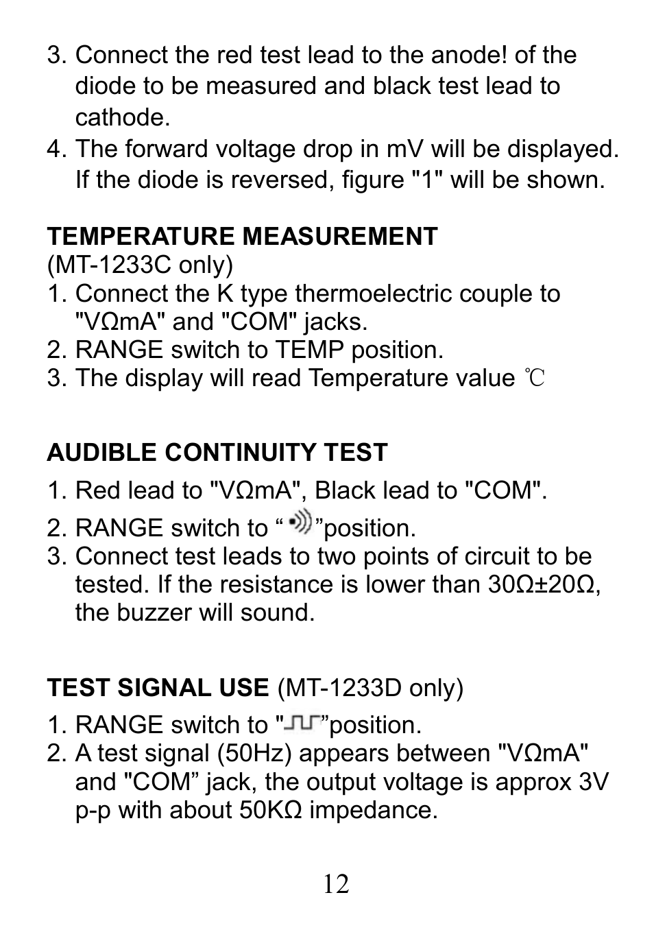 Prokit's Industries MT-1233С User Manual | Page 12 / 28