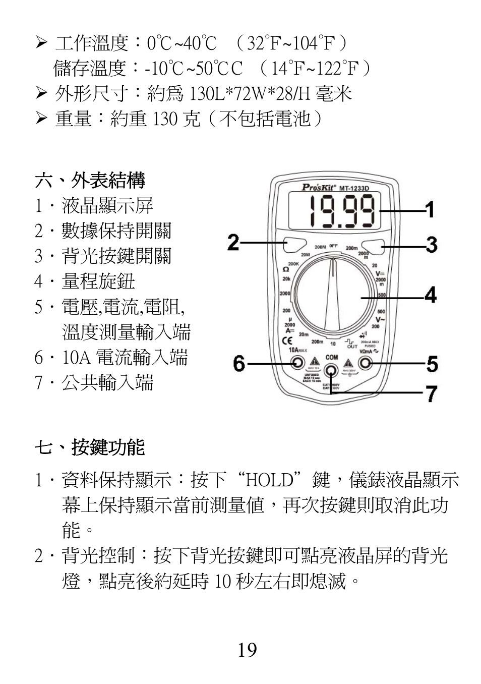 Prokit's Industries MT-1233С User Manual | Page 19 / 28