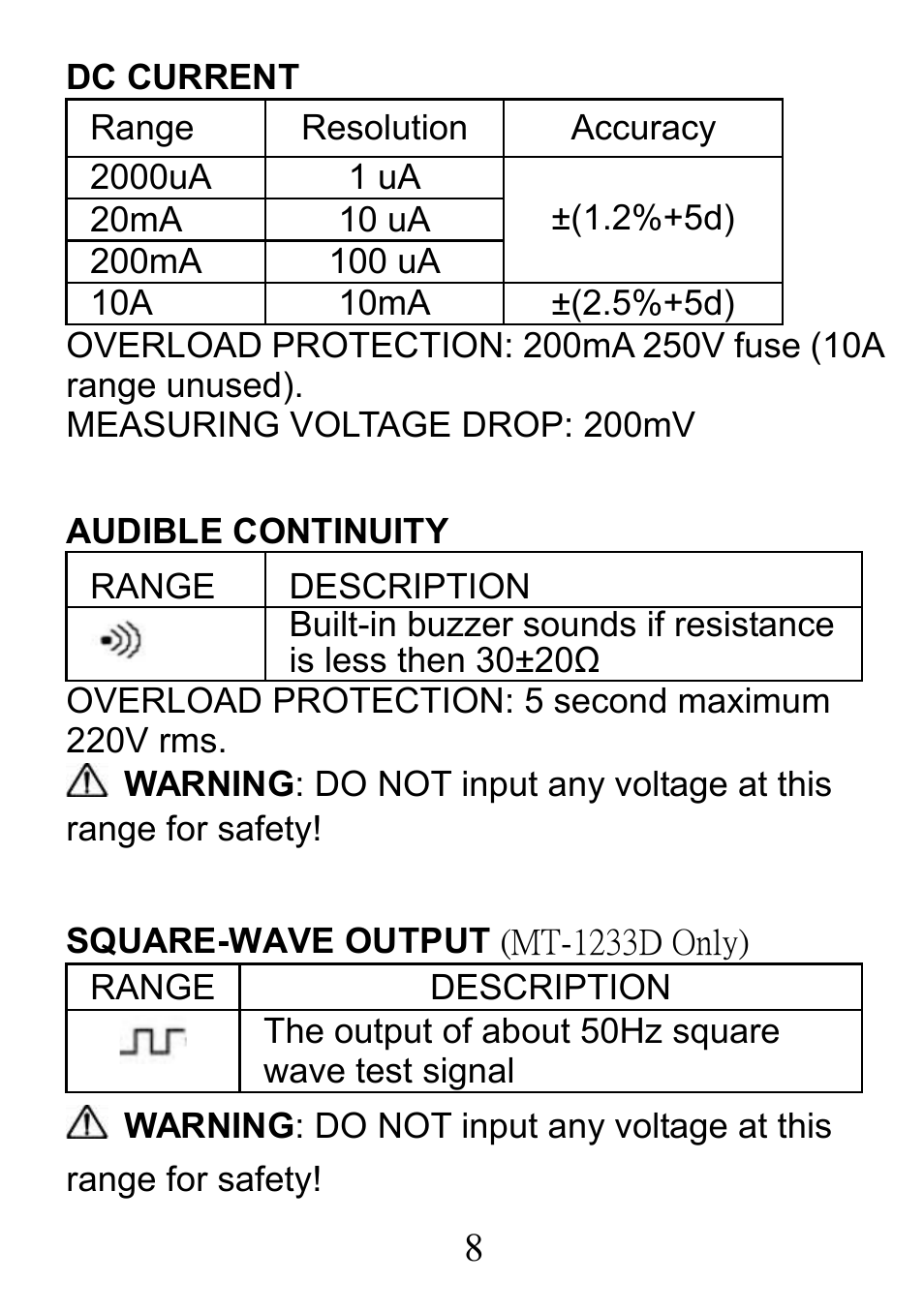 Prokit's Industries MT-1233С User Manual | Page 8 / 28