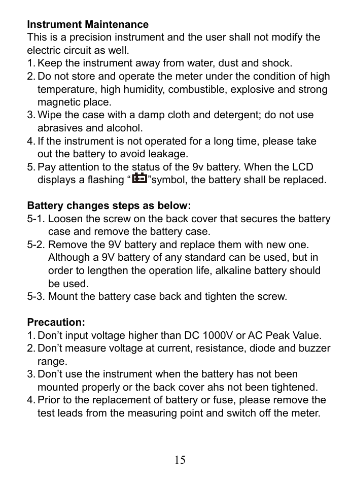 Prokit's Industries MT-1217 User Manual | Page 16 / 28