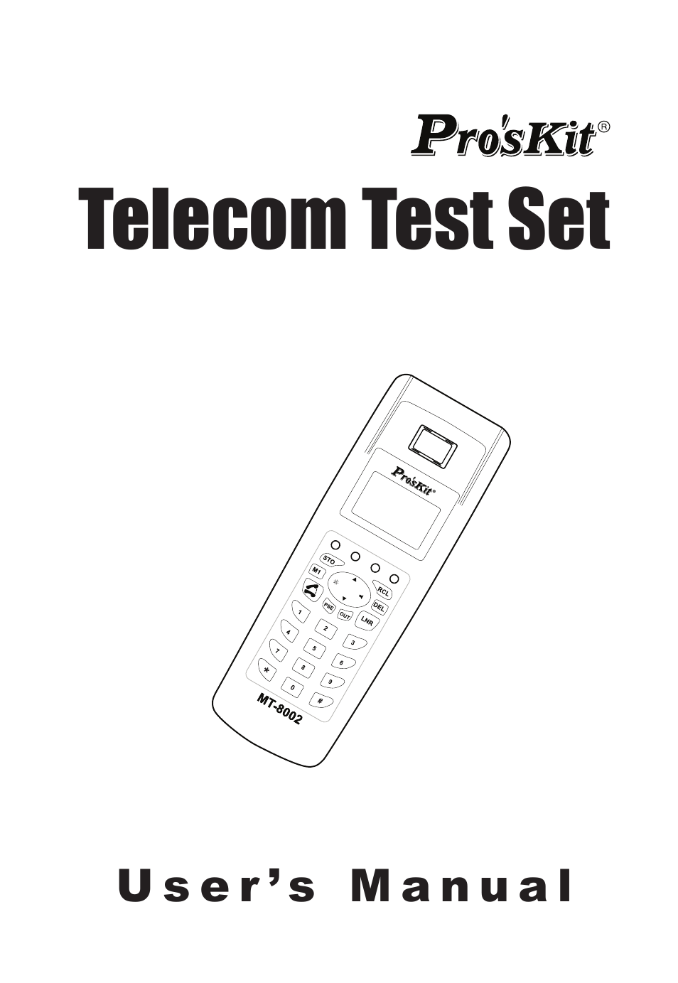 Prokit's Industries MT-8002 User Manual | 28 pages