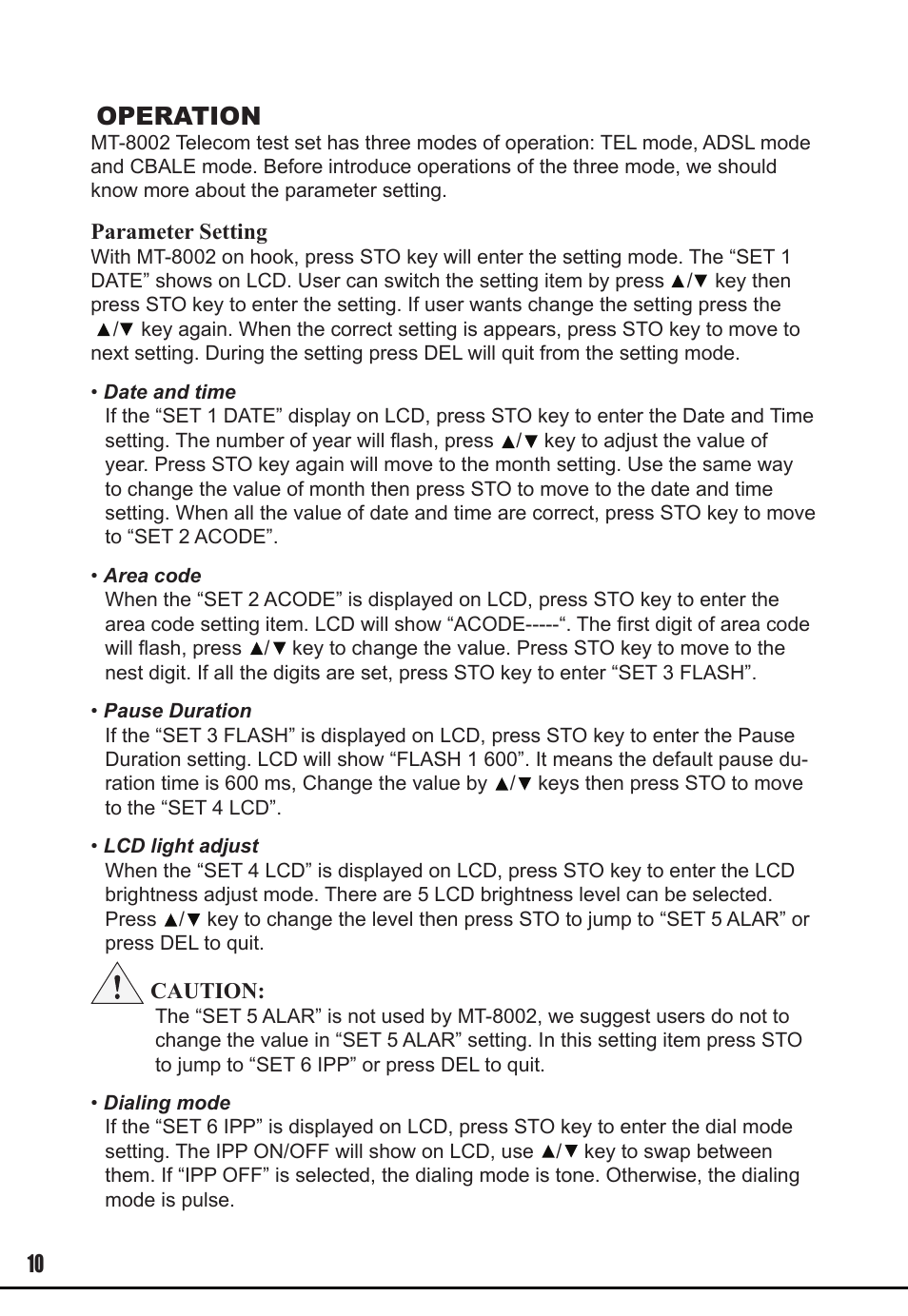 Operation | Prokit's Industries MT-8002 User Manual | Page 10 / 28