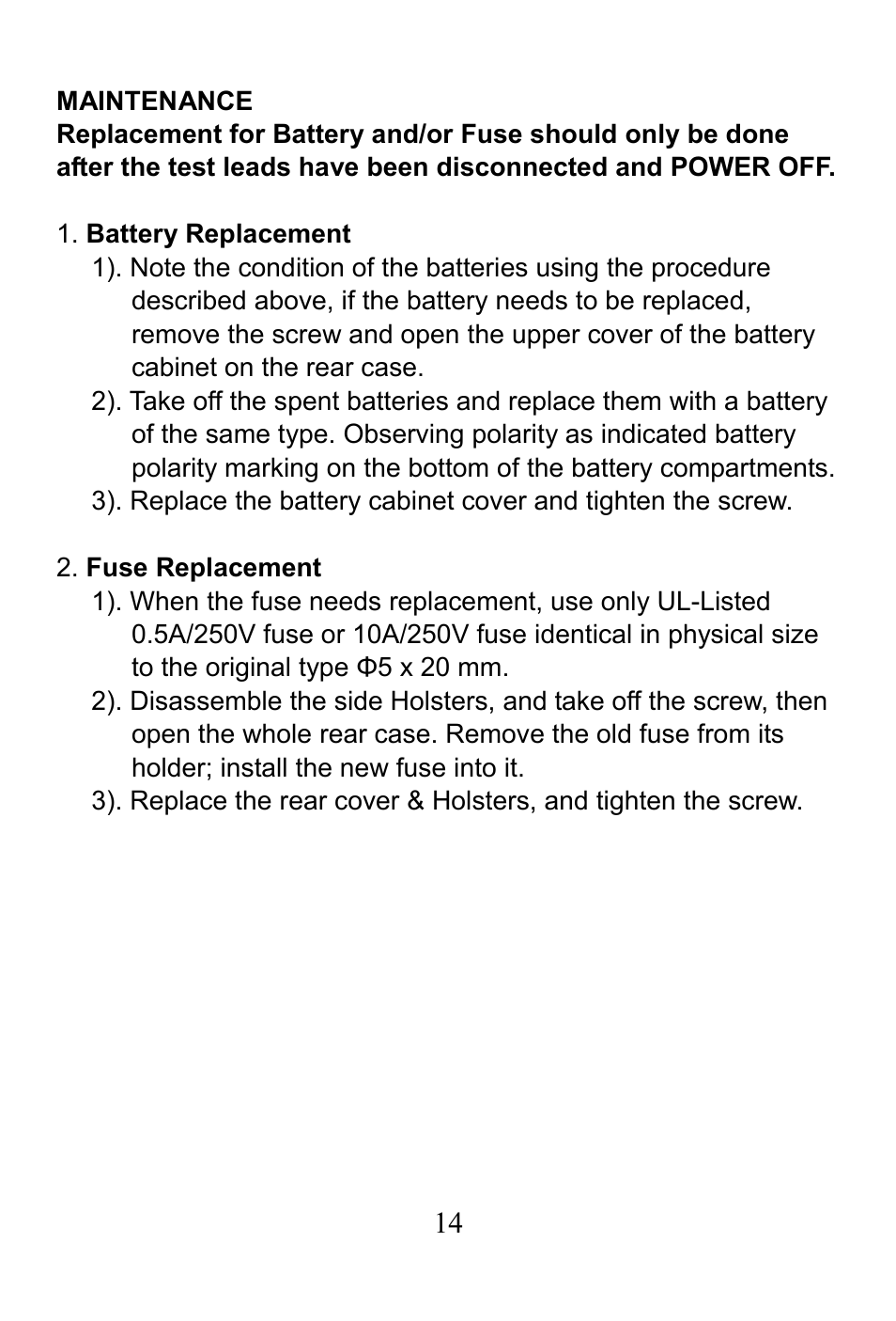 Maintenance | Prokit's Industries MT-2017 User Manual | Page 15 / 24
