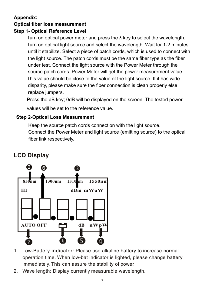 Lcd display | Prokit's Industries MT-7600 User Manual | Page 4 / 12