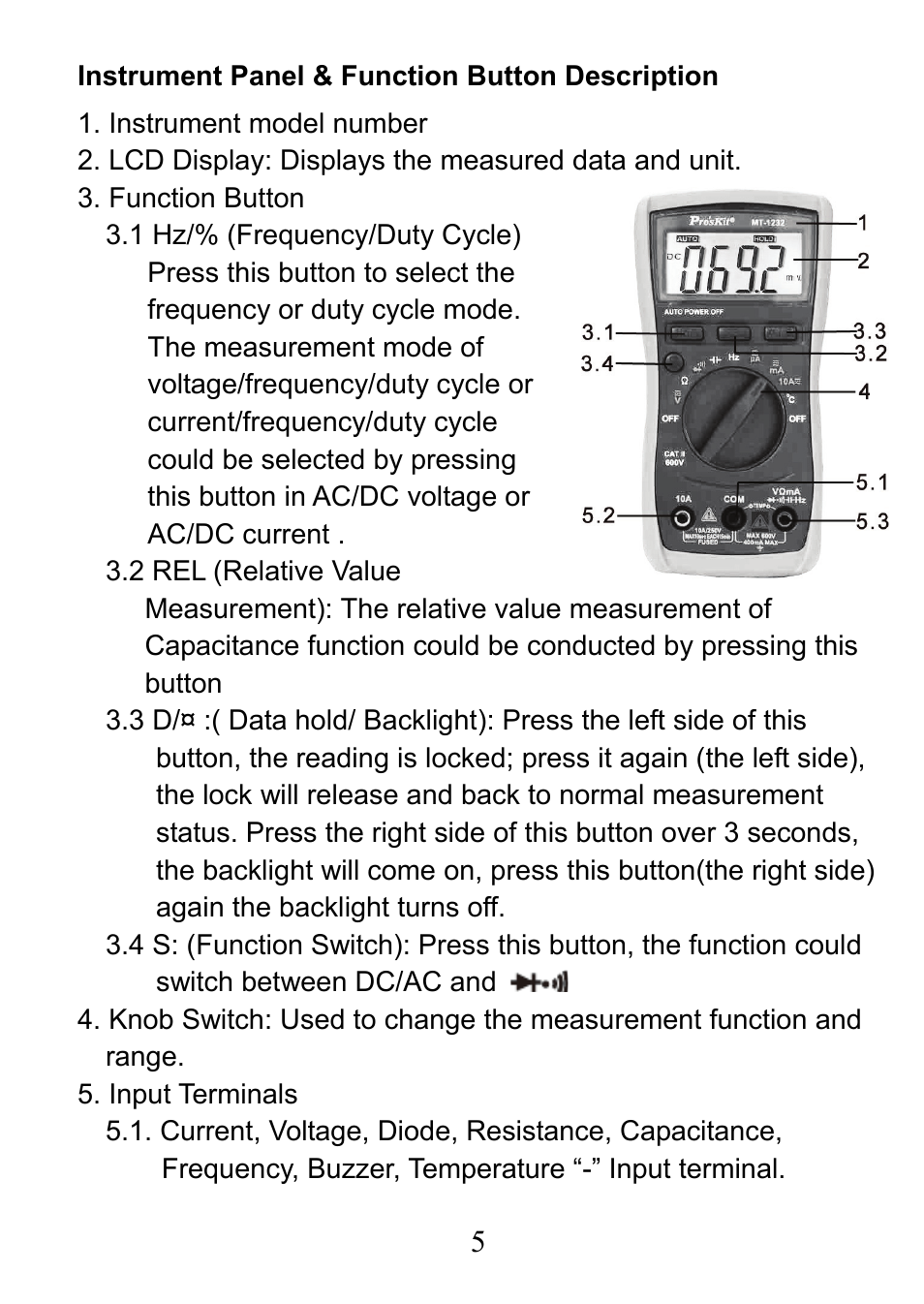 Prokit's Industries MT-1232 User Manual | Page 6 / 32