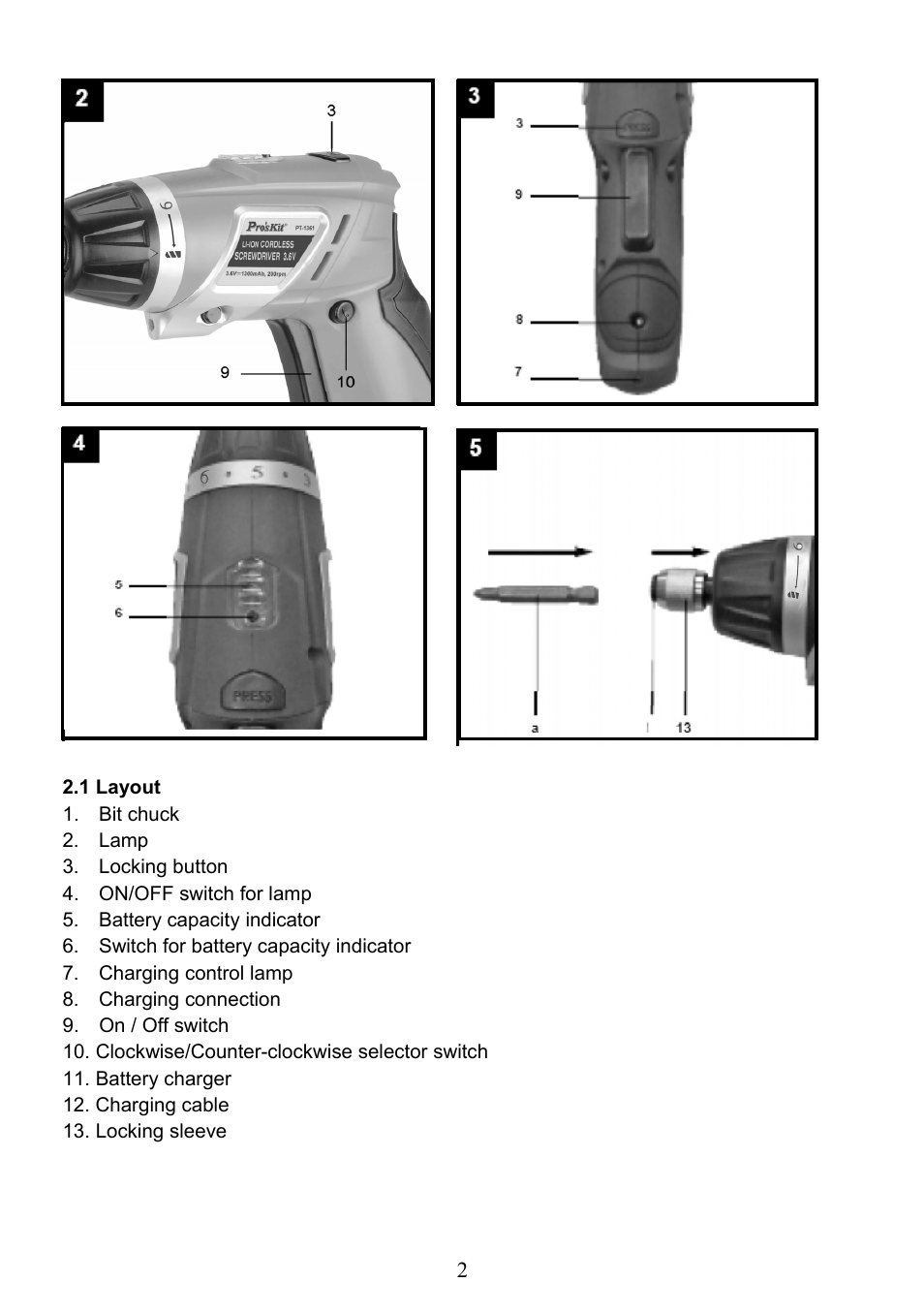Prokit's Industries PT-1361 User Manual | Page 3 / 12