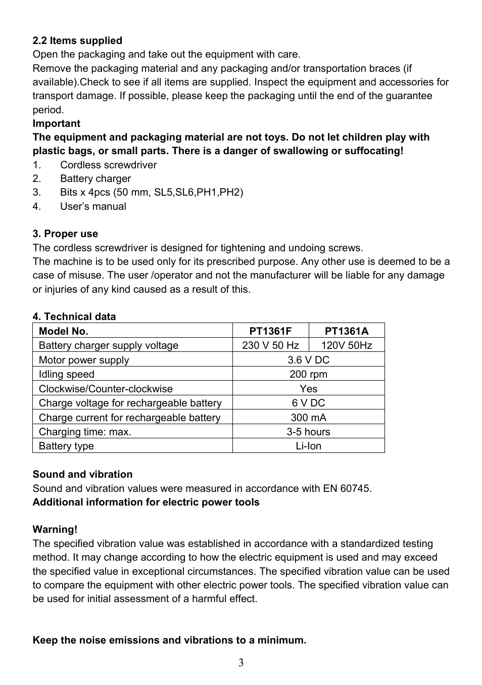 Prokit's Industries PT-1361 User Manual | Page 4 / 12