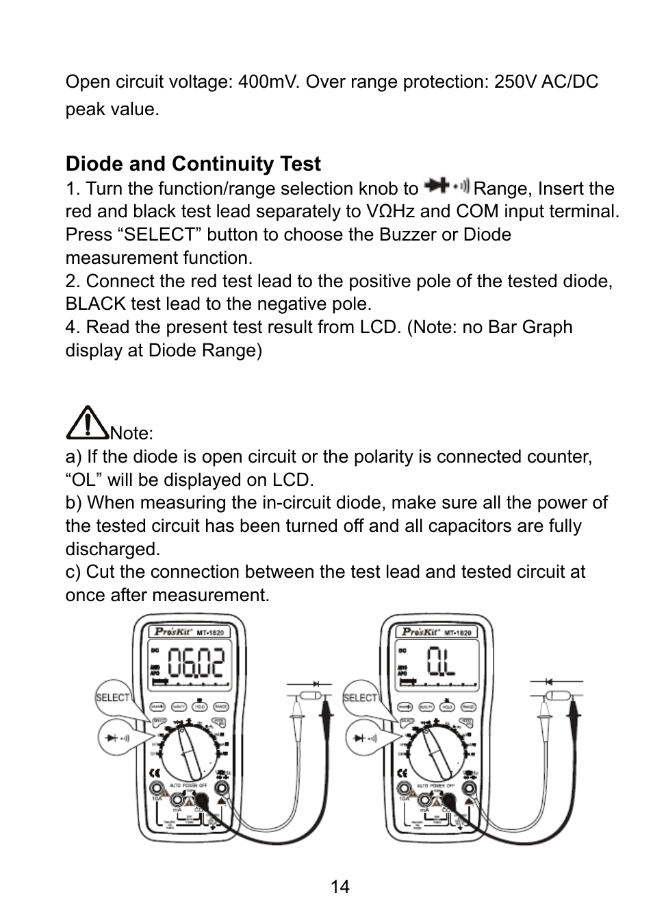 Prokit's Industries MT-1820 User Manual | Page 15 / 44