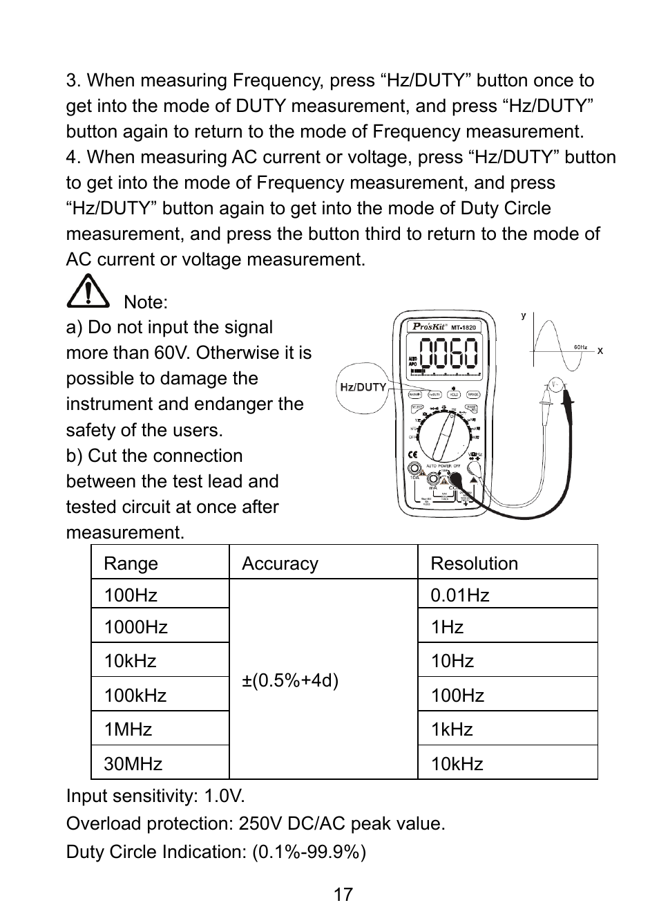 Prokit's Industries MT-1820 User Manual | Page 18 / 44