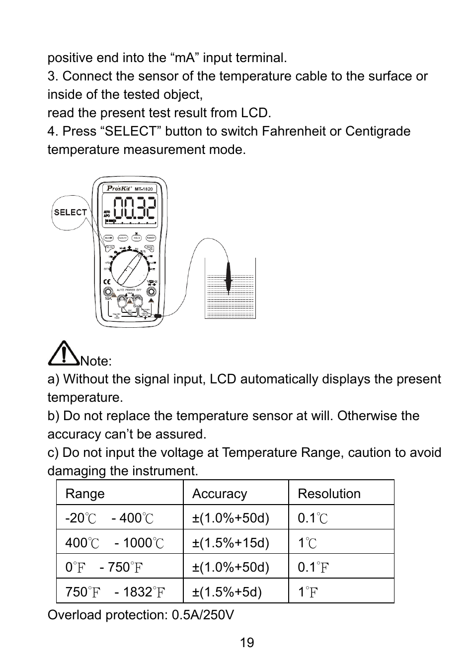 Prokit's Industries MT-1820 User Manual | Page 20 / 44