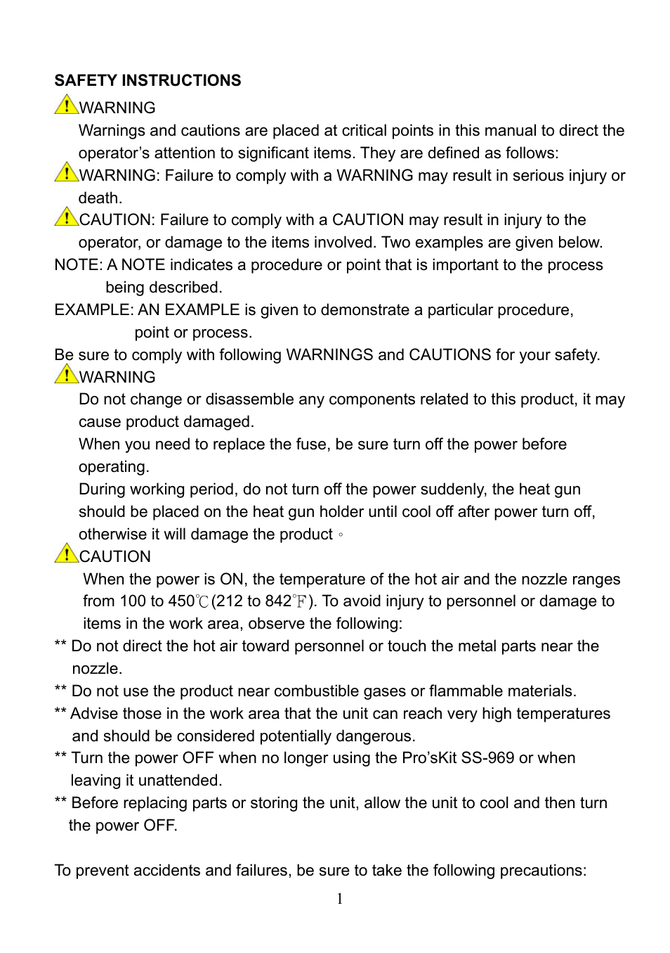 Prokit's Industries SS-969 SMD User Manual | Page 2 / 16