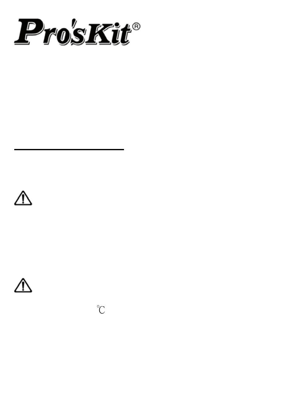 Prokit's Industries SS-55 series User Manual | 8 pages