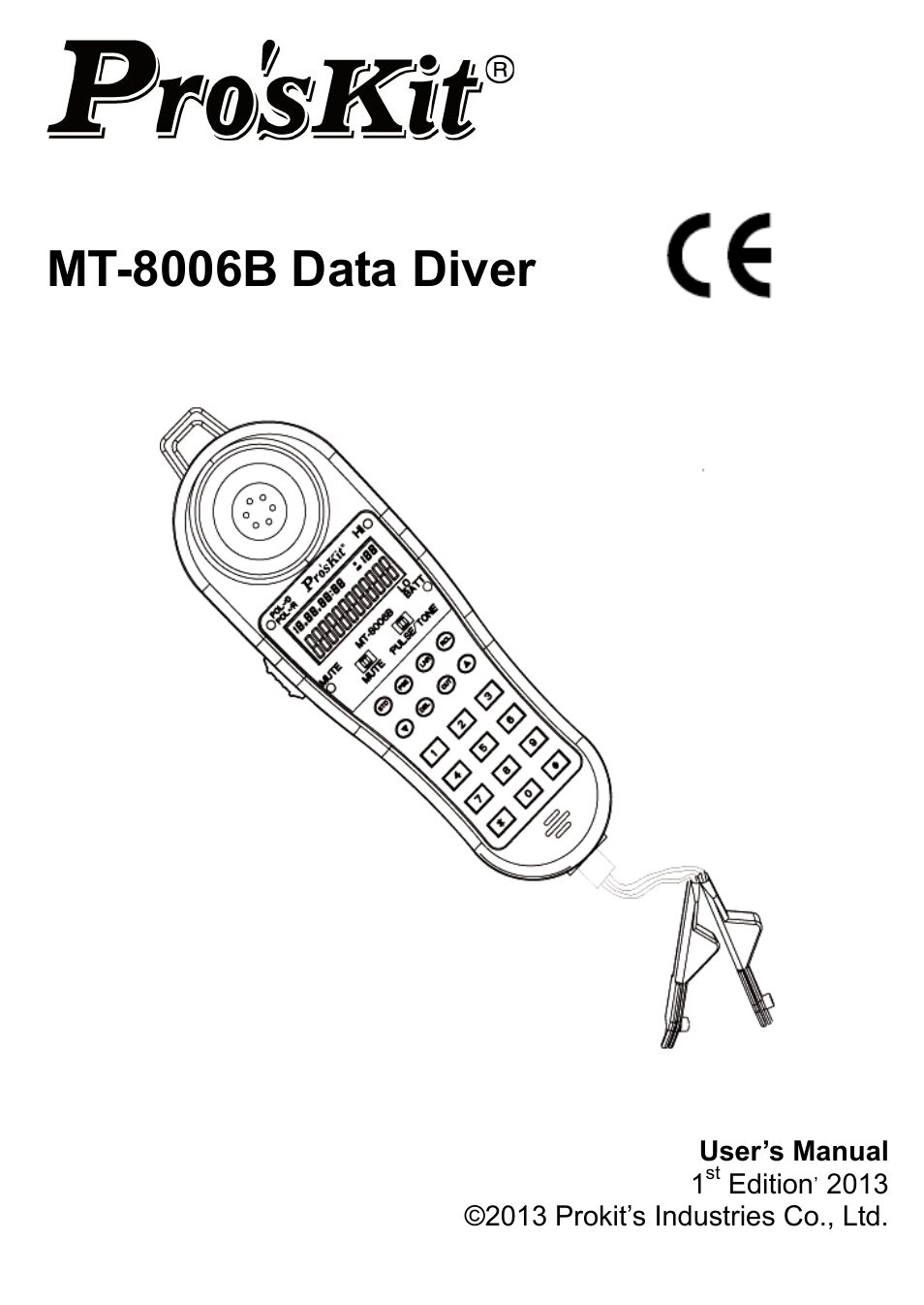 Prokit's Industries MT-8006B User Manual | 28 pages