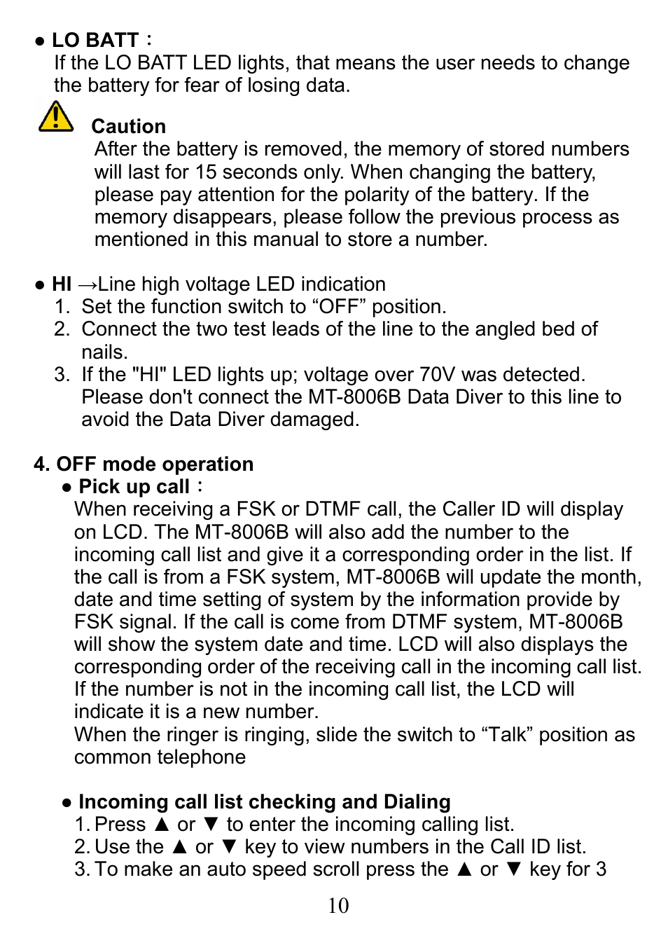 Prokit's Industries MT-8006B User Manual | Page 11 / 28