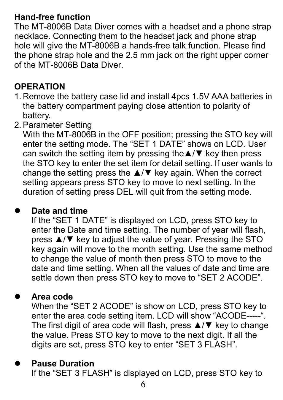 Prokit's Industries MT-8006B User Manual | Page 7 / 28