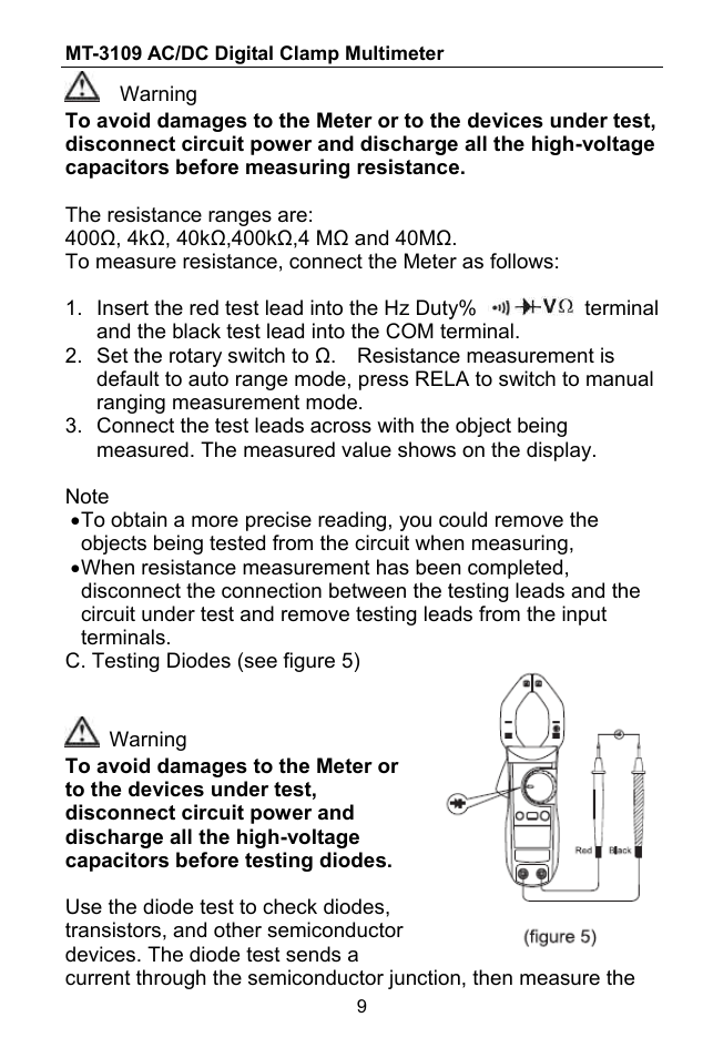Prokit's Industries MT-3109 User Manual | Page 10 / 36